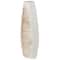 White Polystone Boho Style Vase, 25&#x22; x 9&#x22; x 8&#x22;